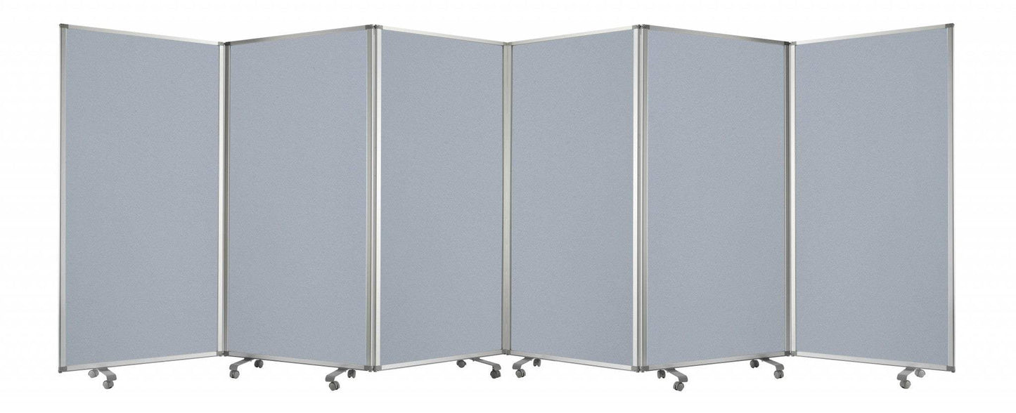 212 X 1 X 71 Metal Grey 6 Panel Screen - Homeroots - Flyclothing LLC