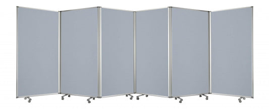 212 X 1 X 71 Metal Grey 6 Panel Screen