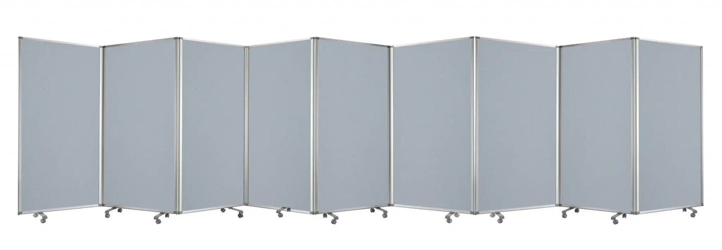 318" X 1" X 71" Metal, Grey, 9 Panel, Screen - Homeroots - Flyclothing LLC
