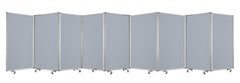 318" X 1" X 71" Metal, Grey, 9 Panel, Screen