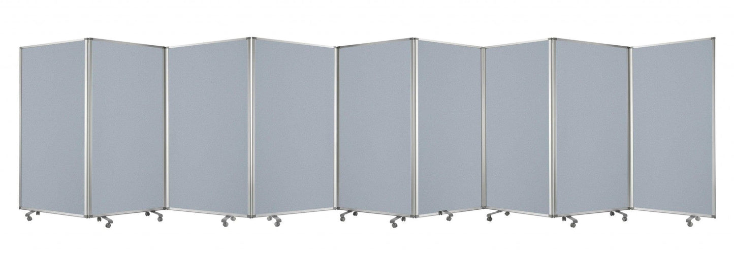 318" X 1" X 71" Metal, Grey, 9 Panel, Screen - Homeroots - Flyclothing LLC