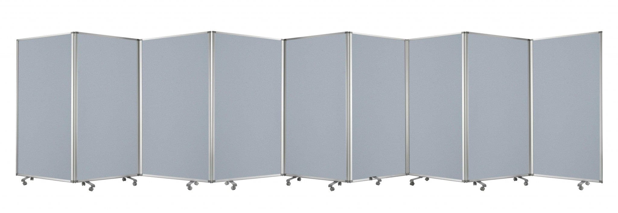 318" X 1" X 71" Metal, Grey, 9 Panel, Screen - Homeroots - Flyclothing LLC