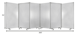212 X 1 X 71 Clear Metal 6 Panel Resilient Screen - Homeroots - Flyclothing LLC