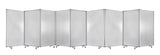 318" X 1" X 71" Clear Metal 9 Panel Resilient Screen - Homeroots