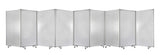 318" X 1" X 71" Clear Metal 9 Panel Resilient Screen - Homeroots - Flyclothing LLC