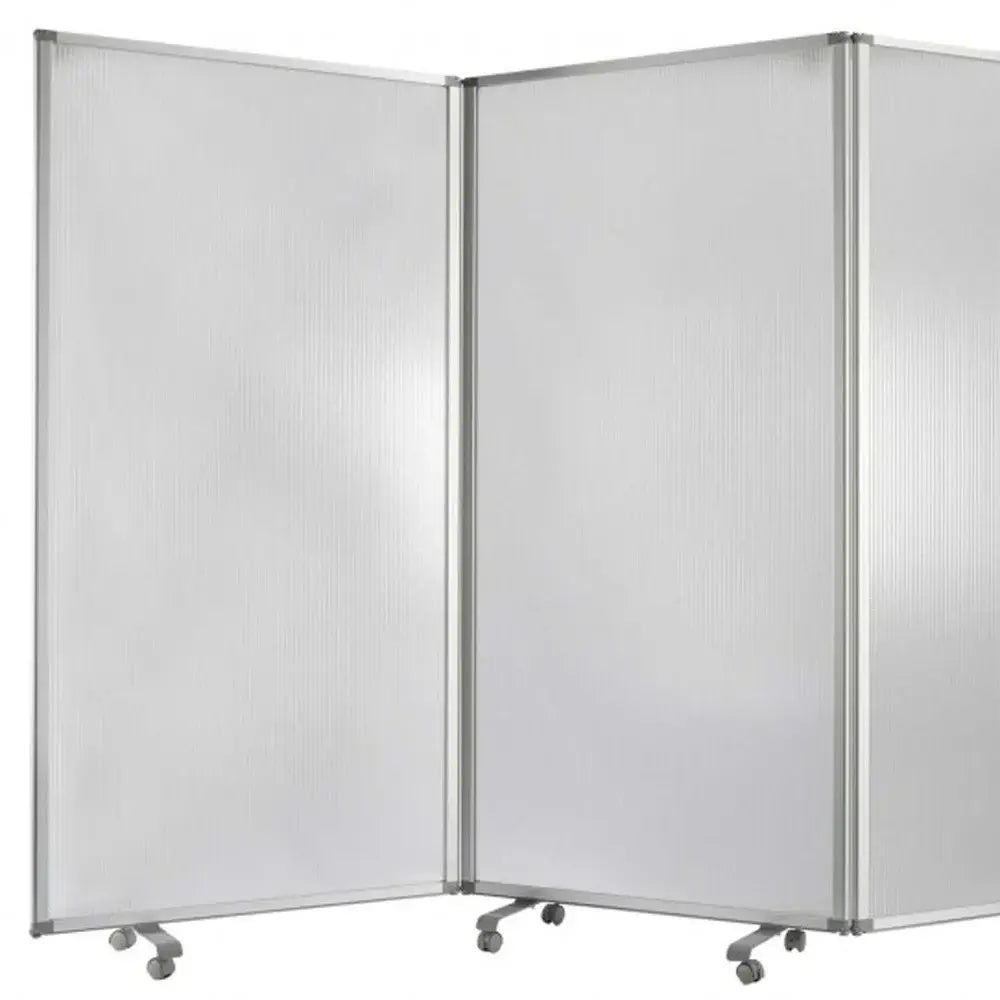 318" X 1" X 71" Clear Metal 9 Panel Resilient Screen - Homeroots - Flyclothing LLC