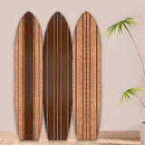 Warm Brown Long Board 3 Panel Room Divider Screen - Homeroots - Flyclothing LLC