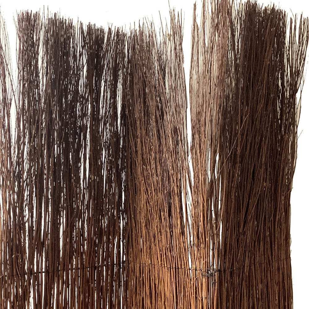 7' Rustic Willow Branch Three Panel Room Divider Screen - Homeroots - Flyclothing LLC