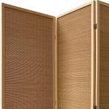 6" Light Bamboo 3 Panel Room Divider Screen - Homeroots