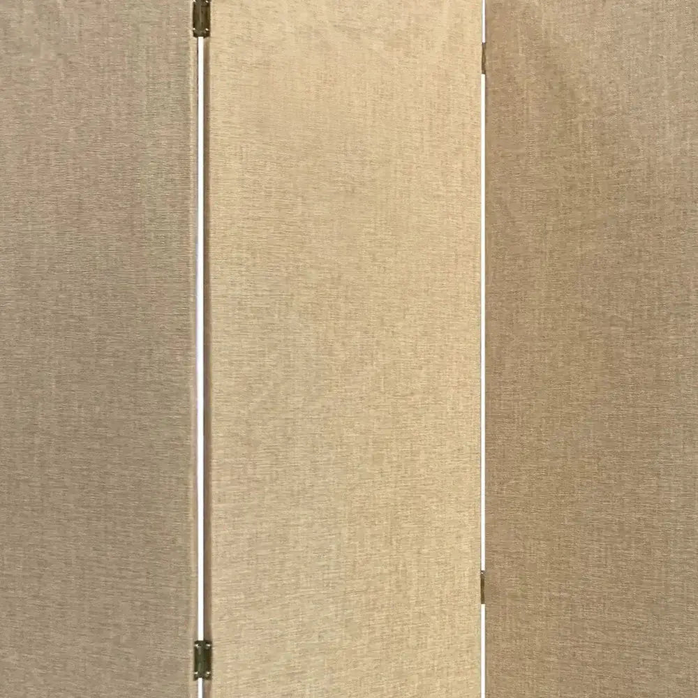 Beige Upholstered 3 Panel Room Divider Screen - Homeroots - Flyclothing LLC
