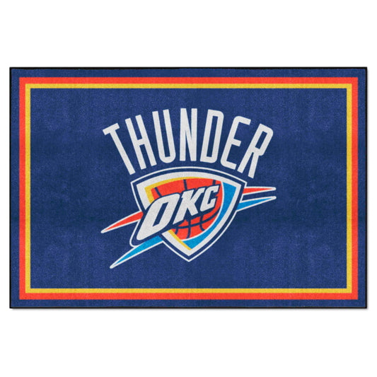 Oklahoma City Thunder 5ft. x 8 ft. Plush Area Rug - Oklahoma City Thunder