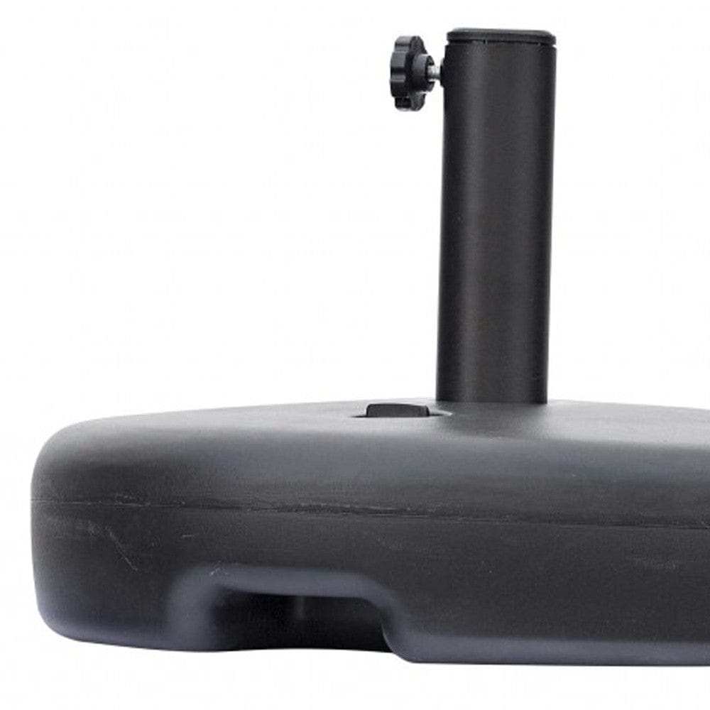 20 X 13 X 5 Black Water Injection Umbrella Base - Homeroots - Flyclothing LLC