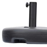 20 X 13 X 5 Black Water Injection Umbrella Base - Homeroots
