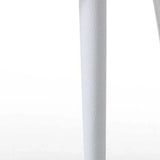 Set of Two White Slipcovered Upholstered Faux Leather Dining s - Homeroots - Flyclothing LLC