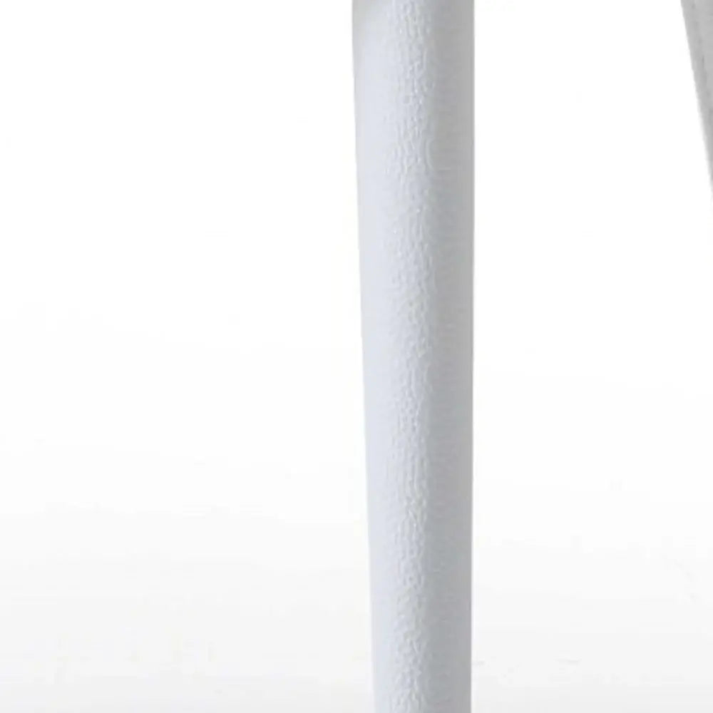Set of Two White Slipcovered Upholstered Faux Leather Dining s - Homeroots - Flyclothing LLC