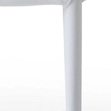 Set of Two White Slipcovered Upholstered Faux Leather Dining s - Homeroots - Flyclothing LLC