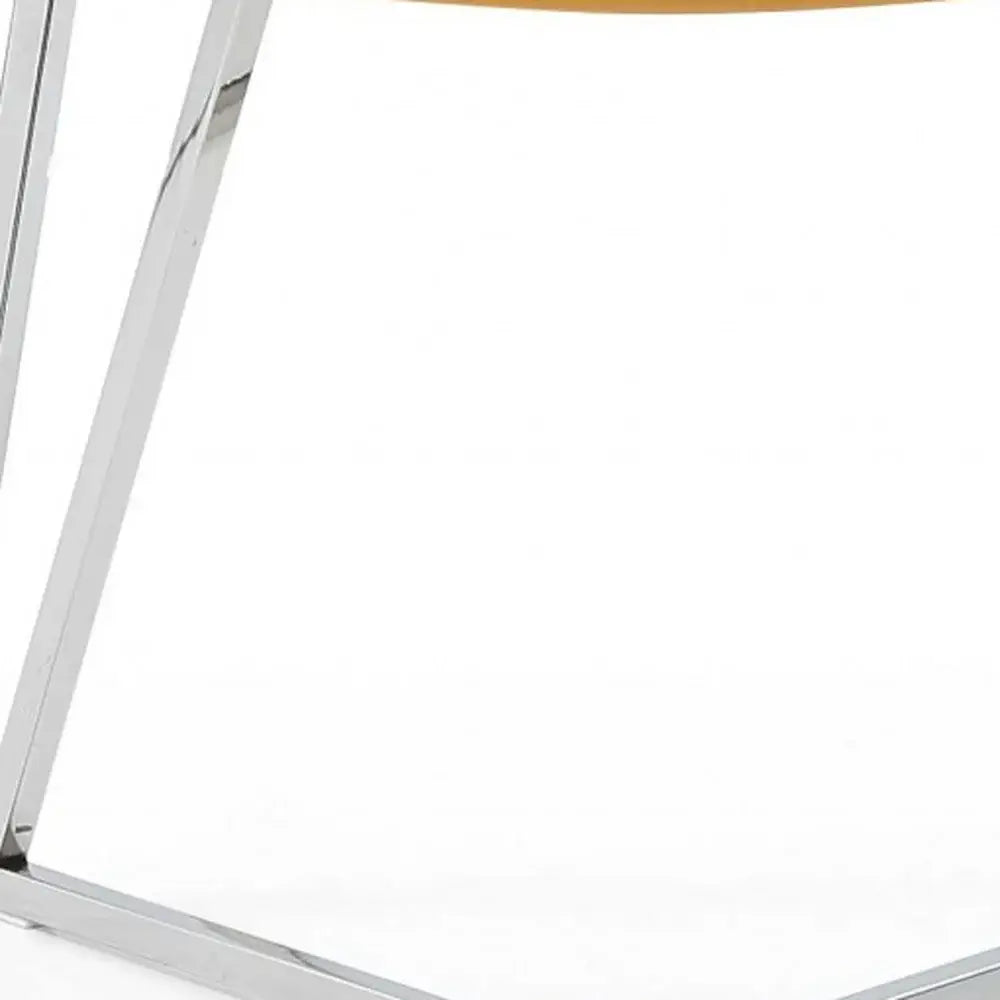 Set Of 2 Yellow Faux Leather Dining Chairs - Homeroots - Flyclothing LLC