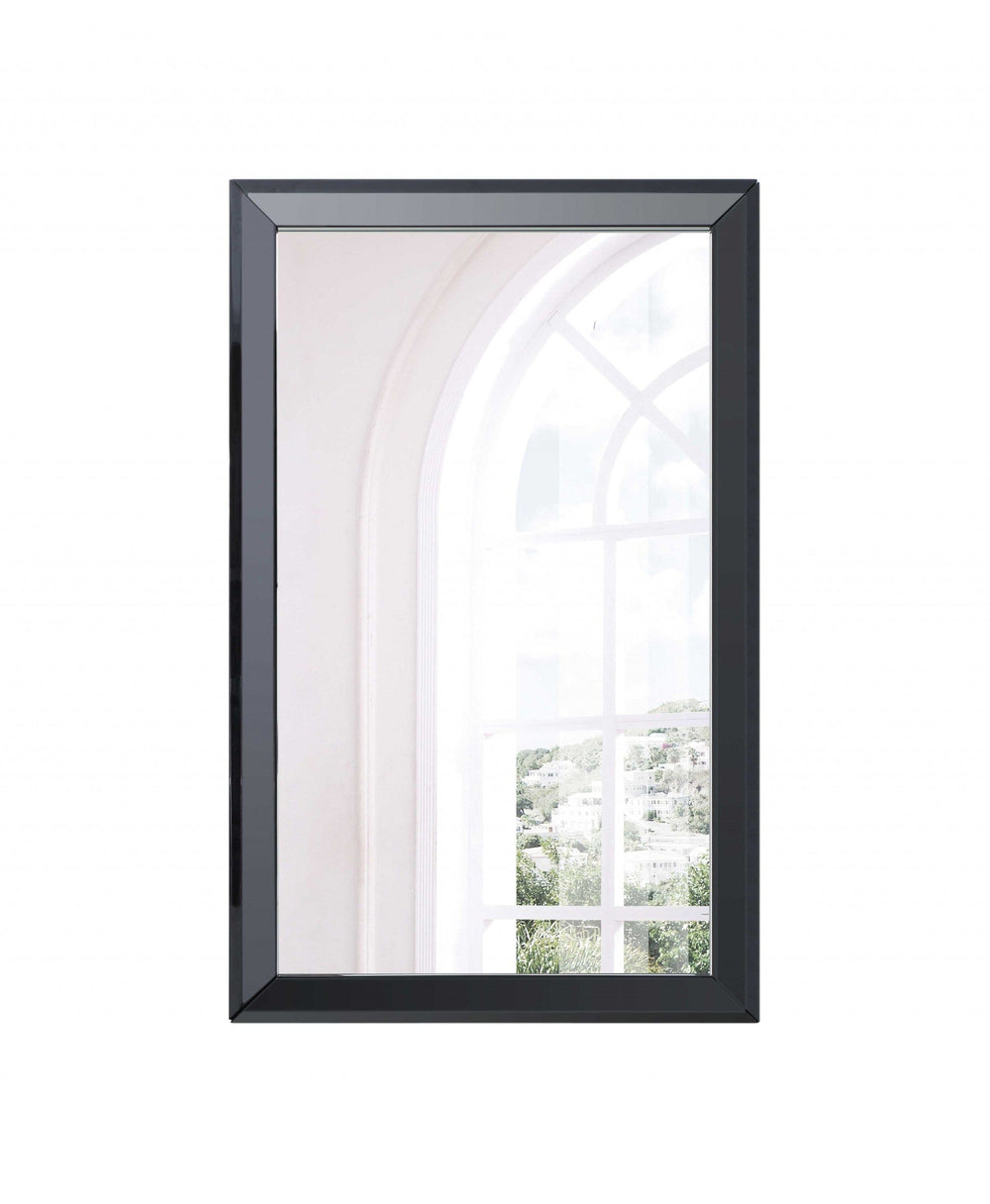 Black Rectangle Accent Mirror - Homeroots