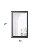 Black Rectangle Accent Mirror - Homeroots - Flyclothing LLC