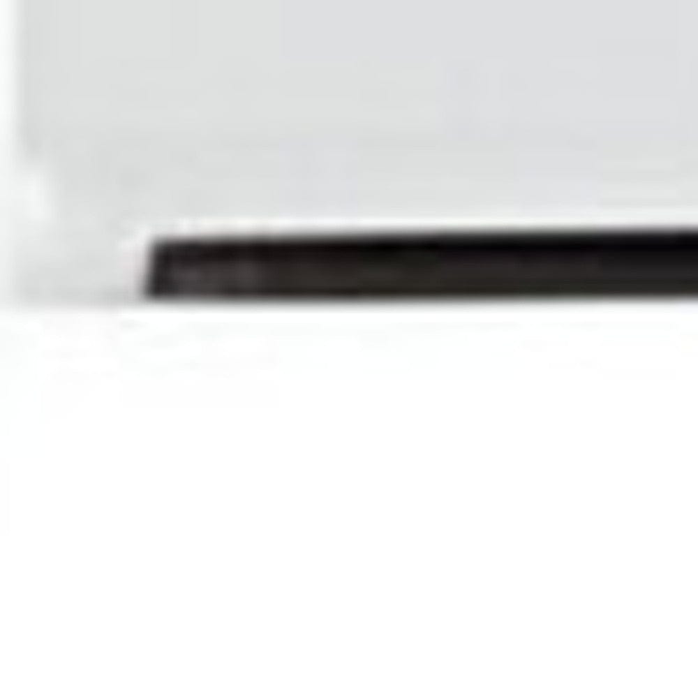 20" White Two Drawer Glossy Finish Nightstand