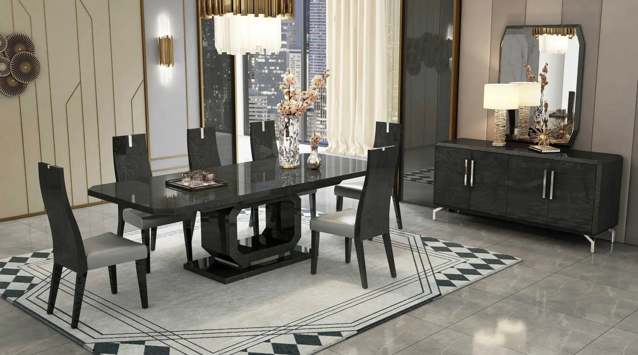 71" Gray Stainless Steel Solid Console Table - Homeroots - Flyclothing LLC