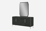 71" Gray Stainless Steel Solid Console Table - Homeroots - Flyclothing LLC