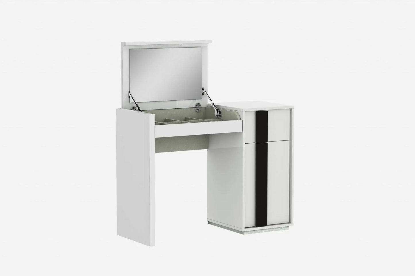 39 X 17 X 30 White Iron Vanity Dresser - Homeroots - Flyclothing LLC
