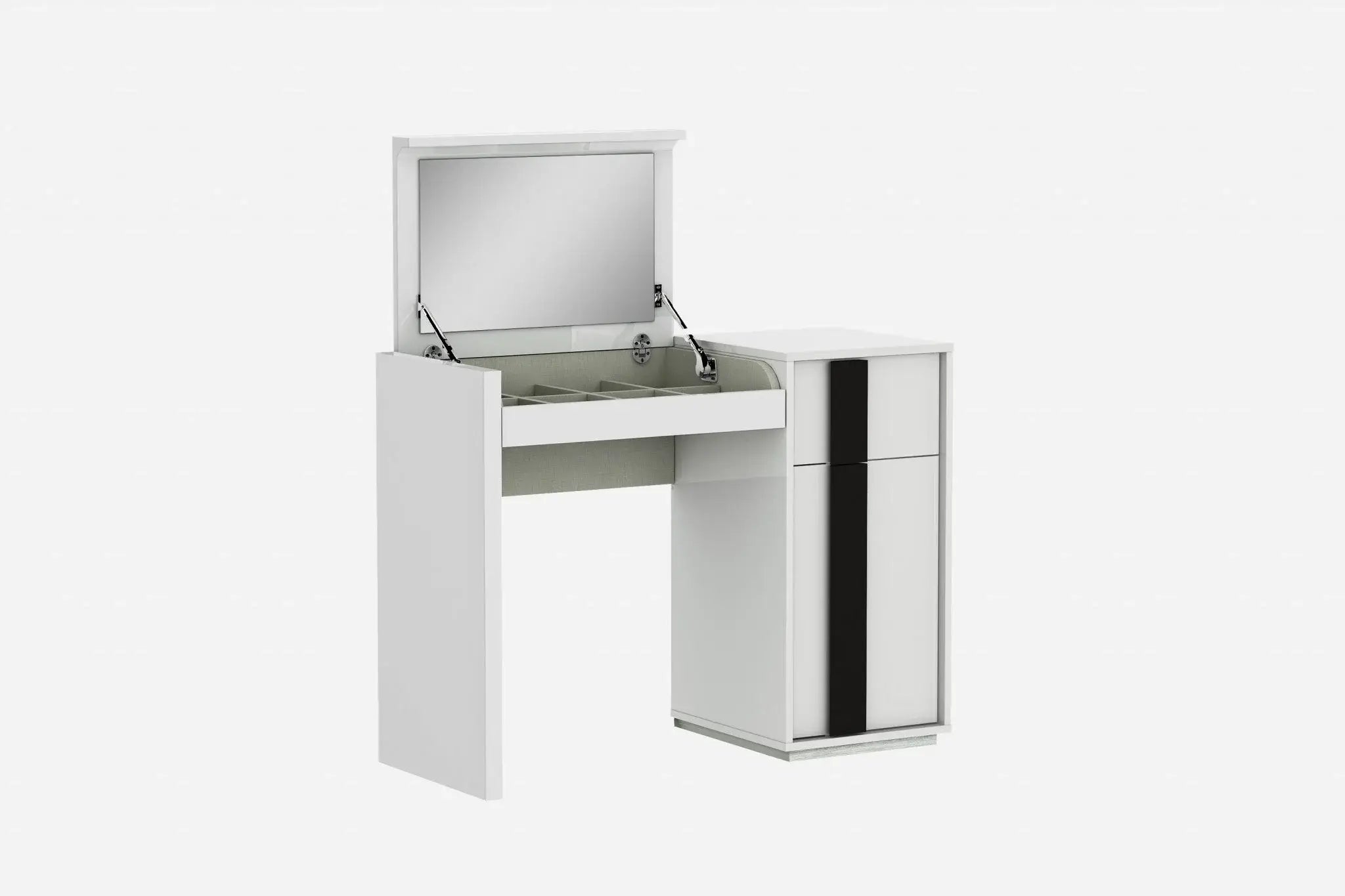 39 X 17 X 30 White Iron Vanity Dresser - Homeroots - Flyclothing LLC
