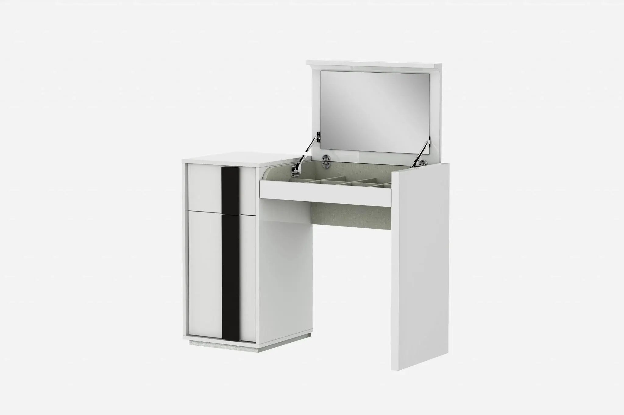 39 X 17 X 30 White Iron Vanity Dresser - Homeroots - Flyclothing LLC