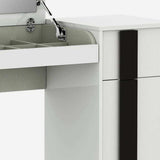 39 X 17 X 30 White Iron Vanity Dresser - Homeroots - Flyclothing LLC