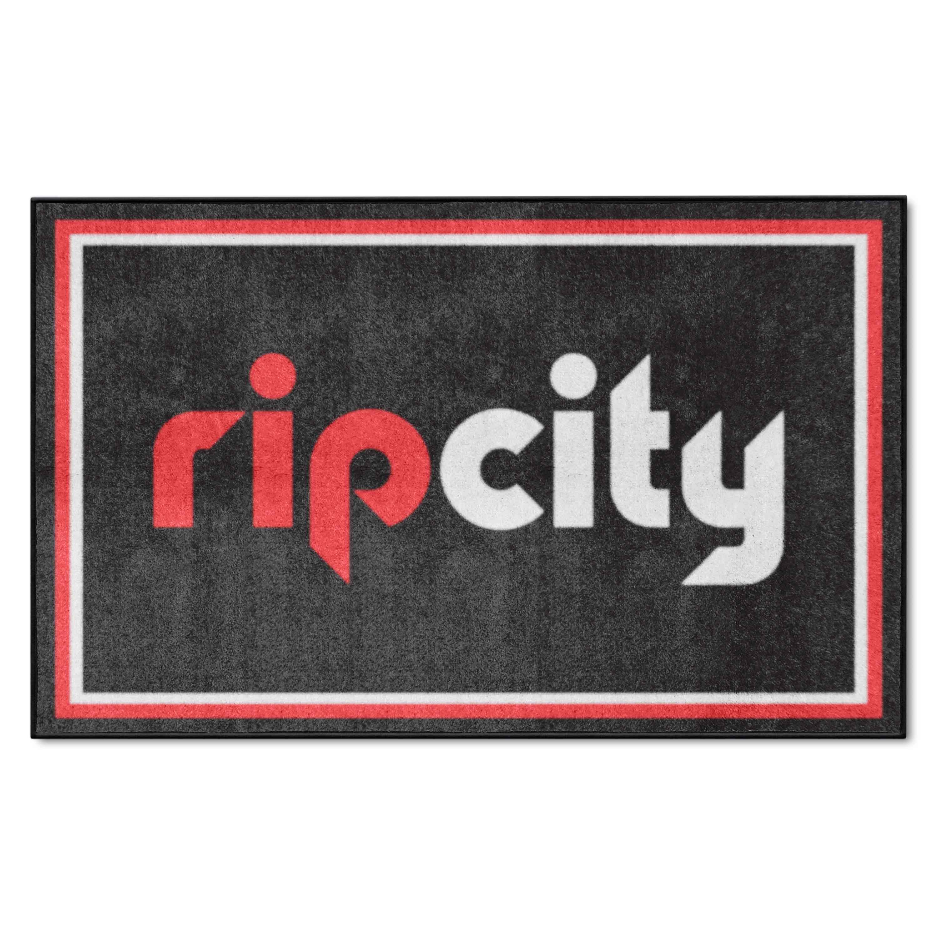 Portland Trail Blazers 4ft. x 6ft. Plush Area Rug - Portland Trail Blazers