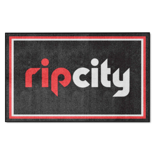 Portland Trail Blazers 4ft. x 6ft. Plush Area Rug - Portland Trail Blazers