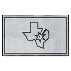 San Antonio Spurs 4ft. x 6ft. Plush Area Rug - San Antonio Spurs