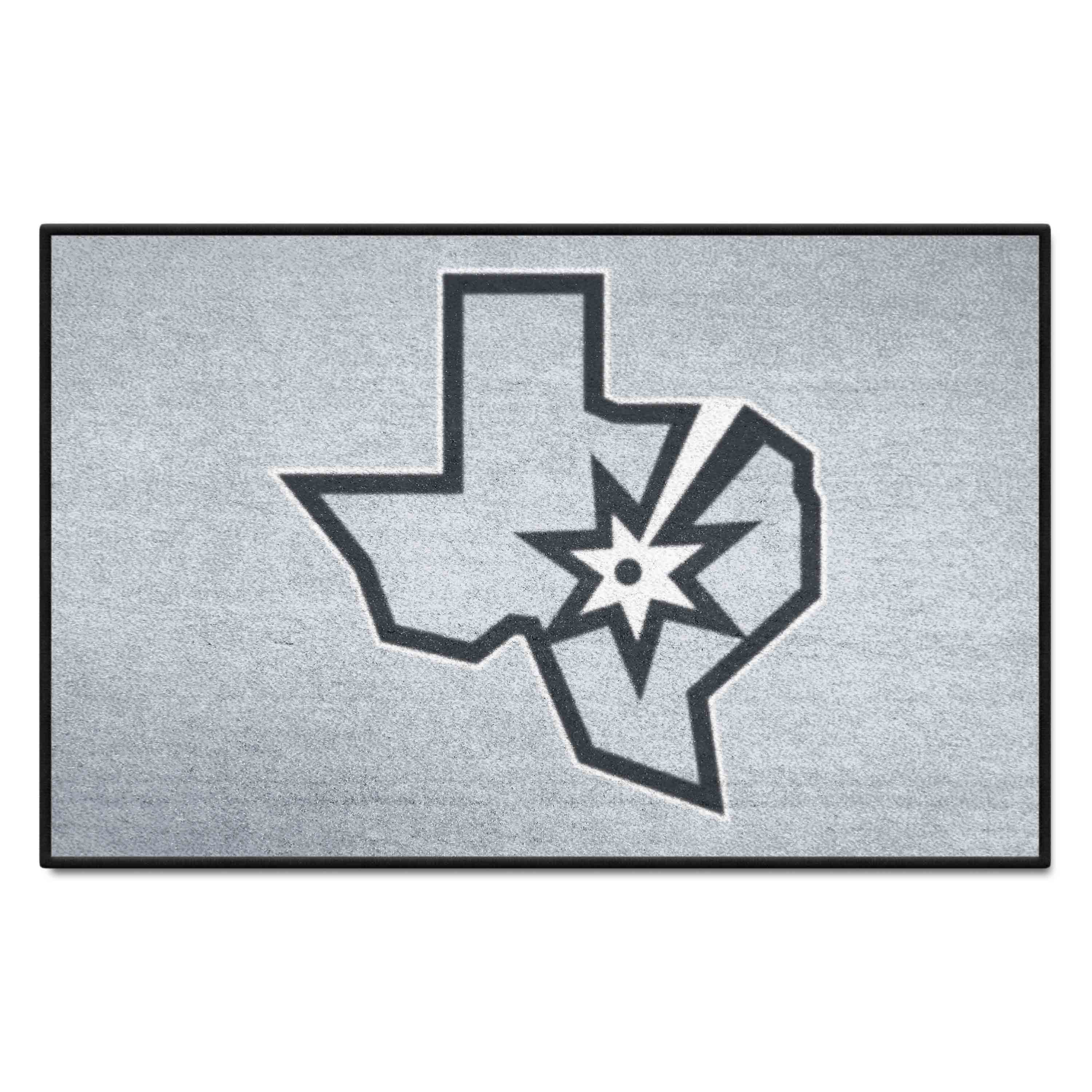 San Antonio Spurs Starter Mat Accent Rug - 19in. x 30in. - San Antonio Spurs