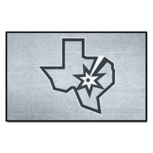 San Antonio Spurs Starter Mat Accent Rug - 19in. x 30in. - San Antonio Spurs