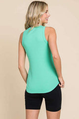 Culture Code Full Size Ribbed Round Neck Tank - Trendsi - Flyclothing LLC