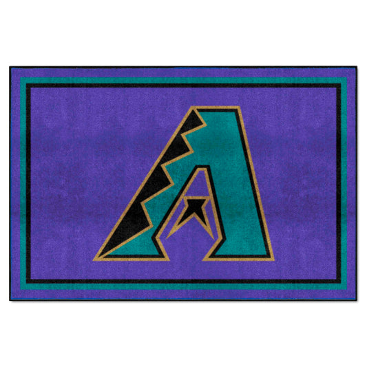 Arizona Diamondbacks 5ft. x 8 ft. Plush Area Rug - Retro Collection - Arizona Diamondbacks