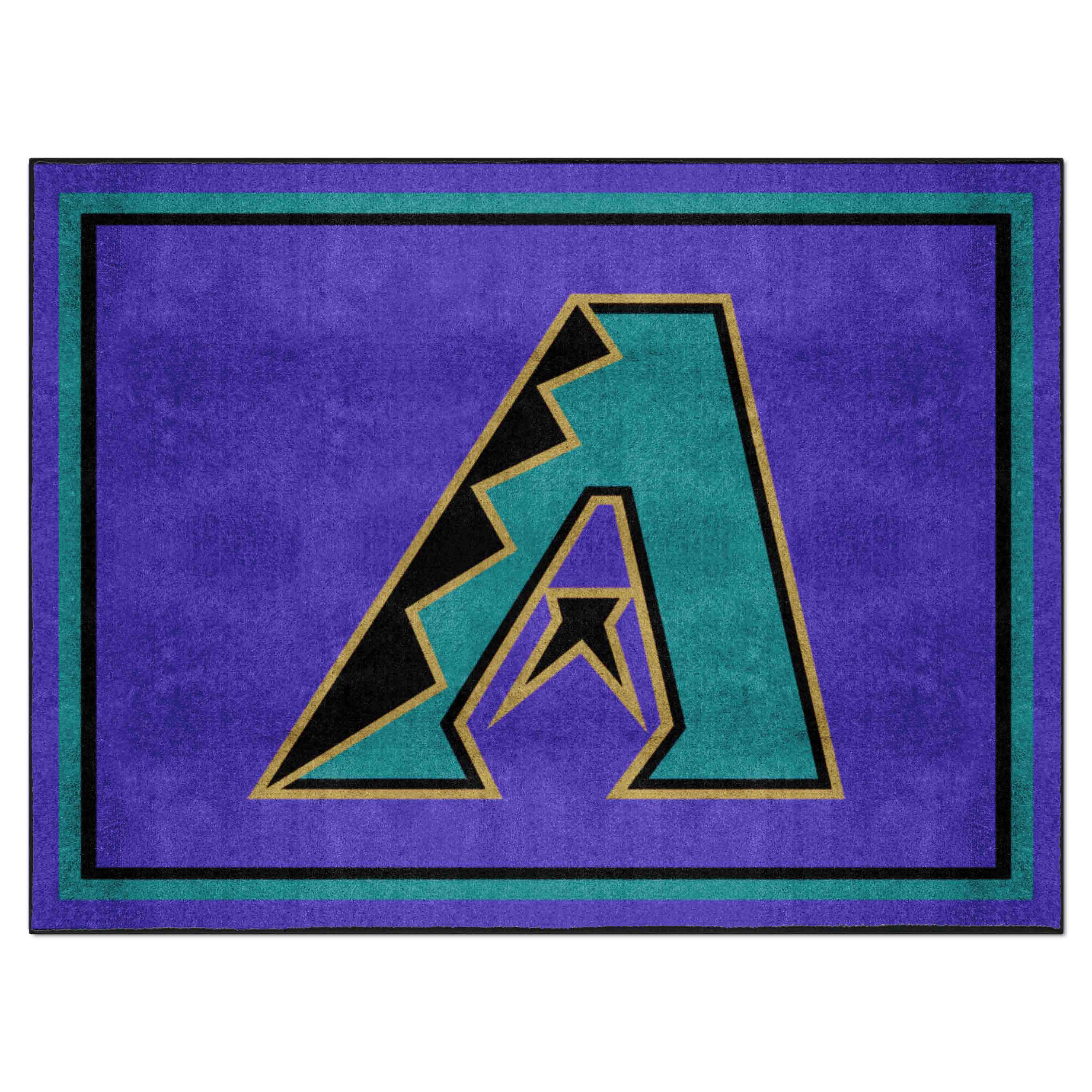 Arizona Diamondbacks 8ft. x 10 ft. Plush Area Rug - Retro Collection - Arizona Diamondbacks