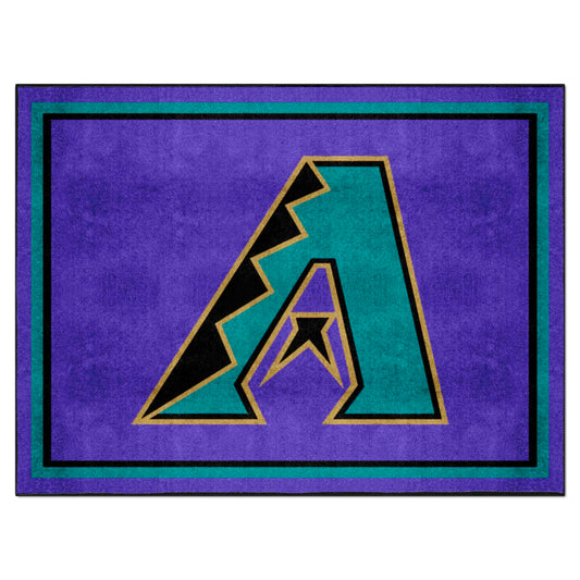 Arizona Diamondbacks 8ft. x 10 ft. Plush Area Rug - Retro Collection - Arizona Diamondbacks
