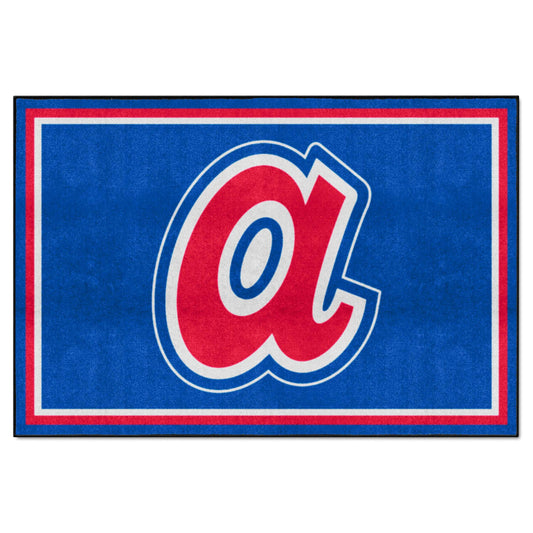 Boston Braves 5ft. x 8 ft. Plush Area Rug - Retro Collection - Boston Braves