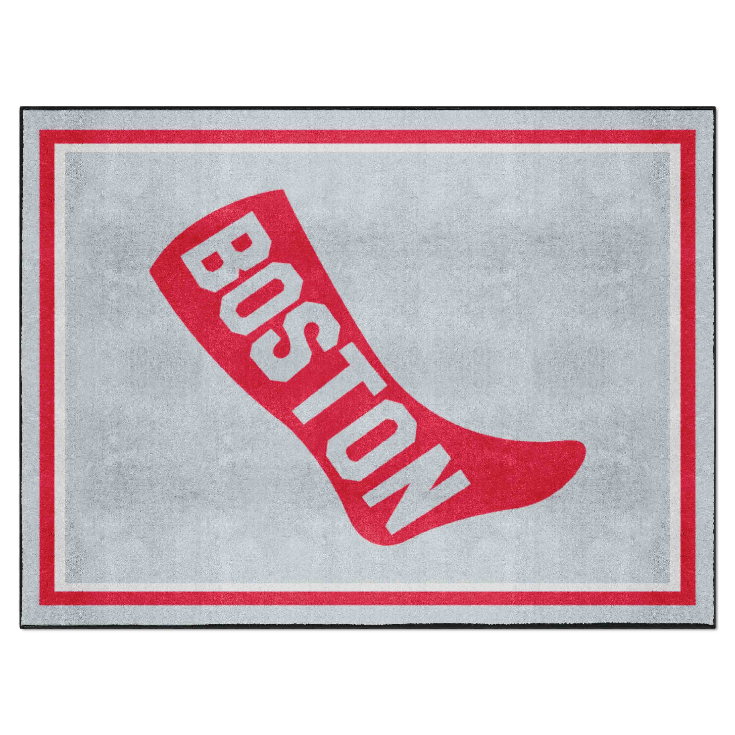 Boston Red Sox 8ft. x 10 ft. Plush Area Rug - Retro Collection - Boston Red Sox