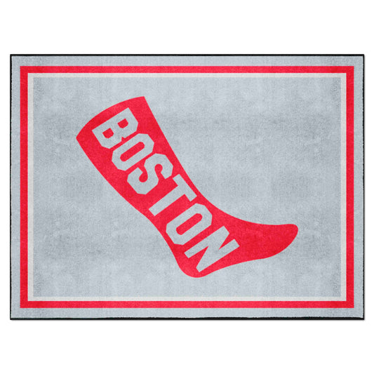 Boston Red Sox 8ft. x 10 ft. Plush Area Rug - Retro Collection - Boston Red Sox