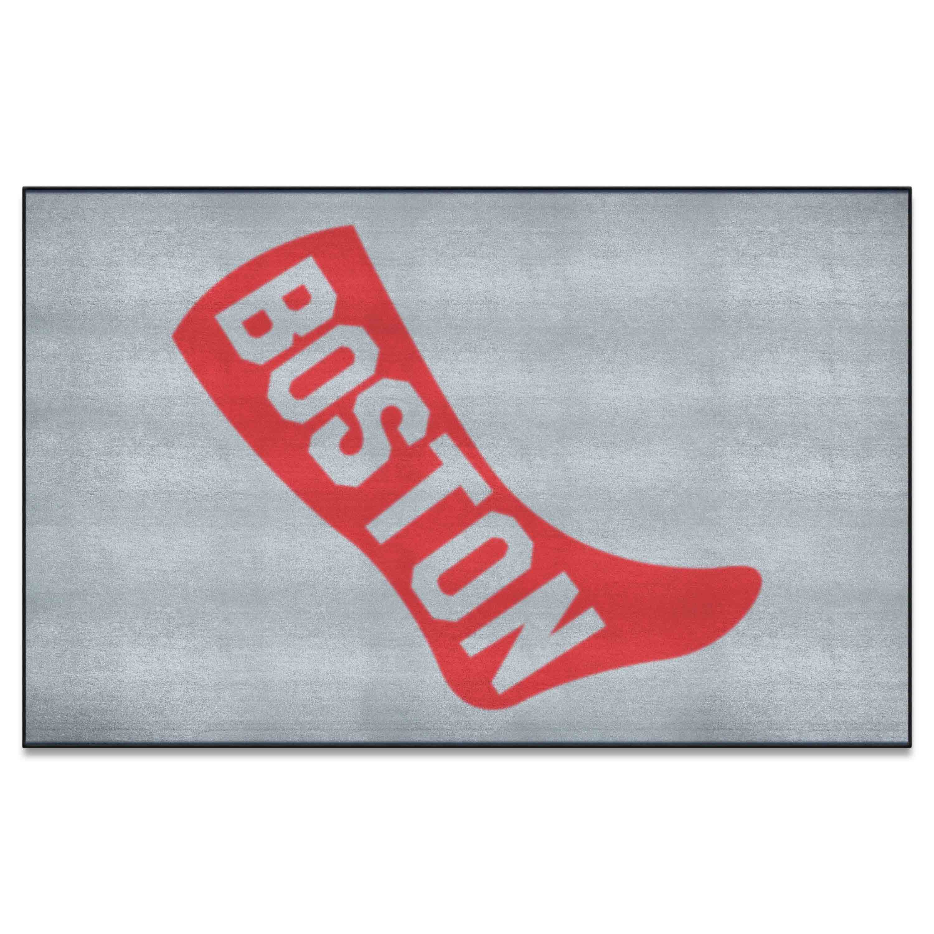 Boston Red Sox Ulti-Mat Rug - 5ft. x 8ft. - Retro Collection - Boston Red Sox