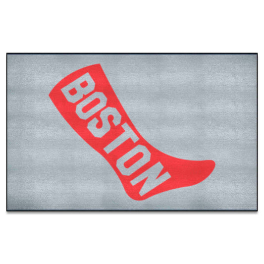 Boston Red Sox Ulti-Mat Rug - 5ft. x 8ft. - Retro Collection - Boston Red Sox