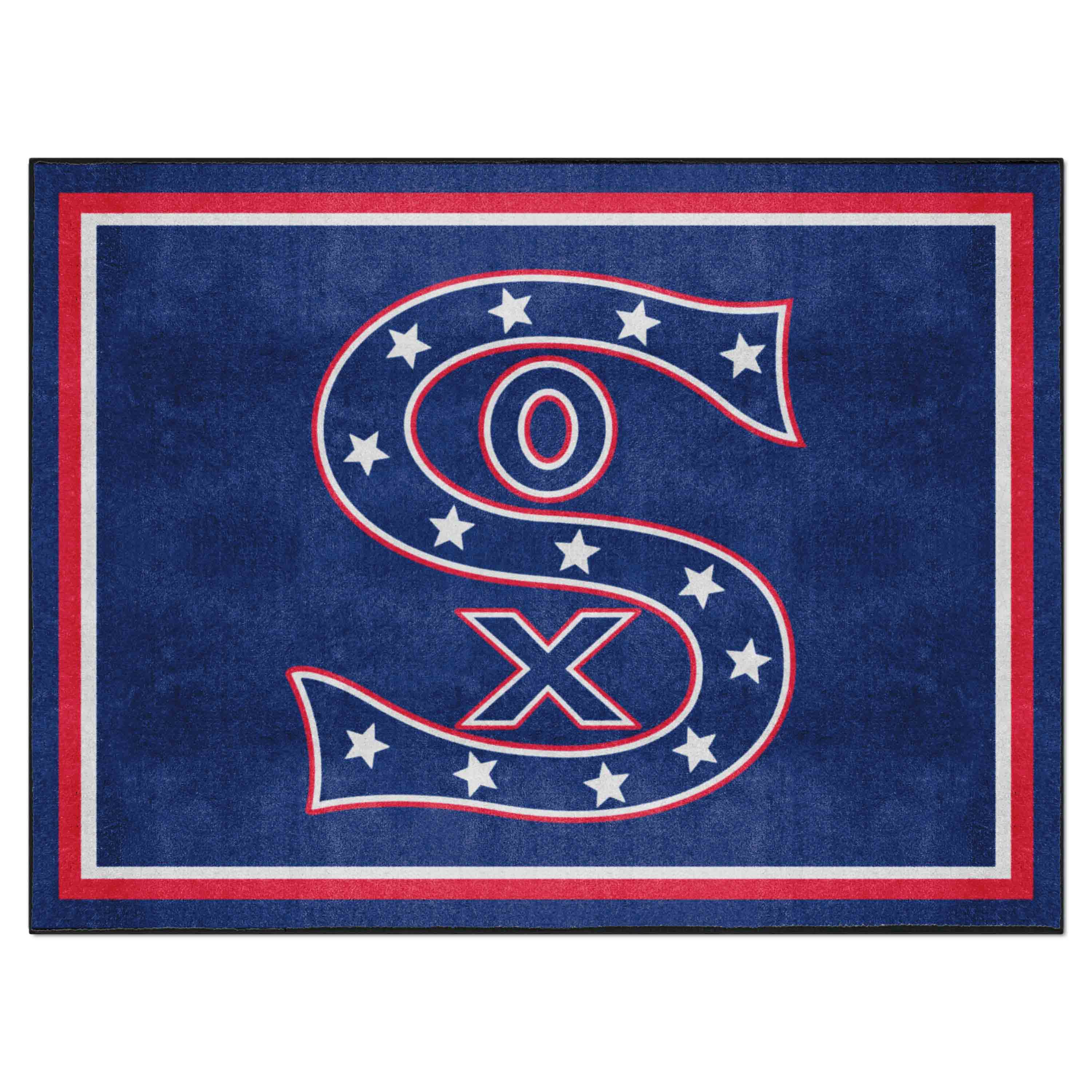 Chicago White Sox 8ft. x 10 ft. Plush Area Rug - Retro Collection - Chicago White Sox