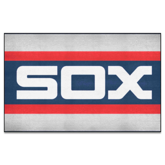 Chicago White Sox Ulti-Mat Rug - 5ft. x 8ft. - Retro Collection - Chicago White Sox