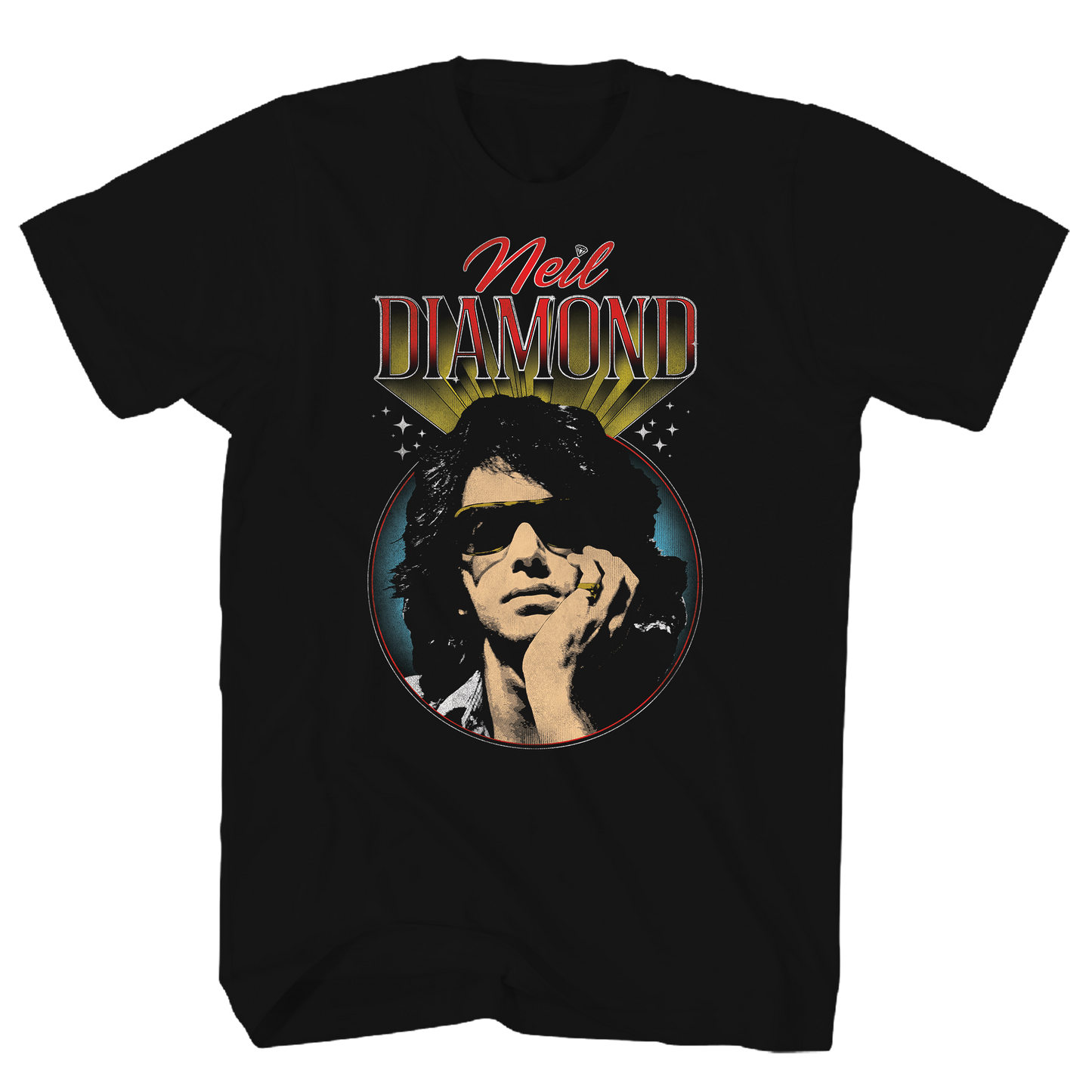 NEIL DIAMOND VINTAGE PHOTO BLACK TEE
