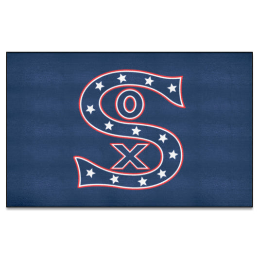 Chicago White Sox Ulti-Mat Rug - 5ft. x 8ft. - Retro Collection - Chicago White Sox