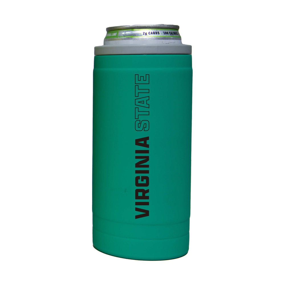 Virginia State 12oz Optic Stacked Soft Touch Slim Coolie - Logo Brands - Flyclothing LLC