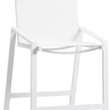 28" White Stainless Steel Counter Height Bar Chair - Homeroots - Flyclothing LLC
